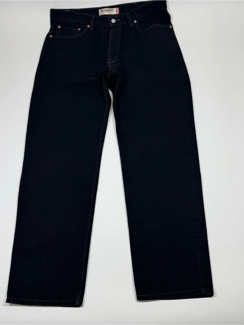 Levis 550 Jeans Mens 38x32 Relaxed Fit Black Denim Y2K Grunge Skate
